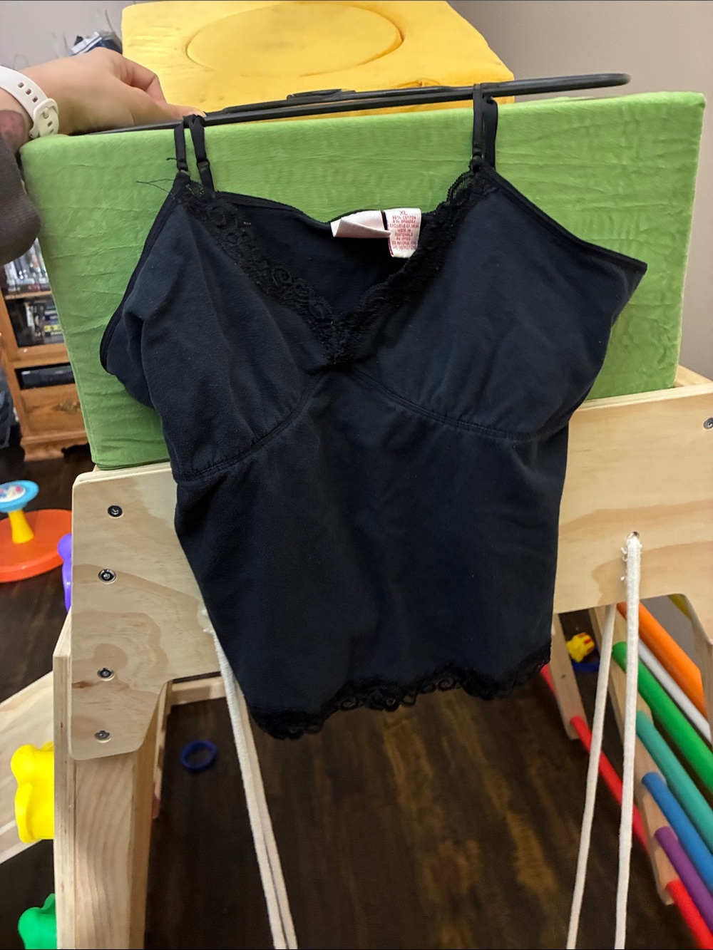 Black Lace Trim Cami Tank Top - Women Intimates & Sleepwear